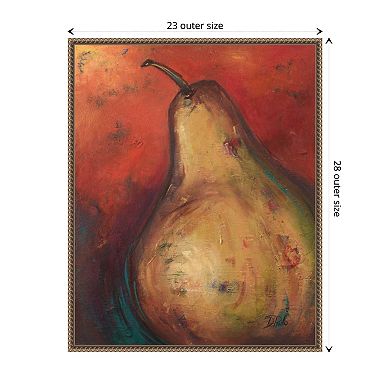 Pear Ii By Patricia Pinto Framed Canvas Wall Art Print
