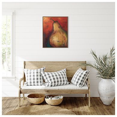 Pear Ii By Patricia Pinto Framed Canvas Wall Art Print