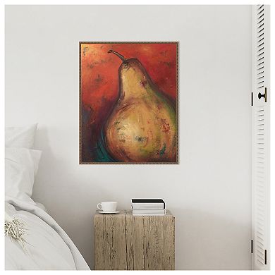 Pear Ii By Patricia Pinto Framed Canvas Wall Art Print