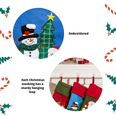 Lexi Home 17.5" Inch 3-Pack Christmas Holiday Stockings