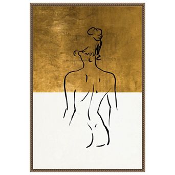 Ode To The Female Form By Fun Qui Framed Canvas Wall Art Print