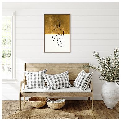 Ode To The Female Form By Fun Qui Framed Canvas Wall Art Print