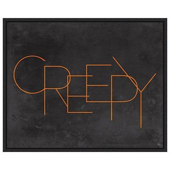 Haunted Iv Creepy By Jess Aiken Framed Canvas Wall Art Print