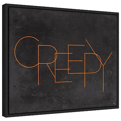 Haunted Iv Creepy By Jess Aiken Framed Canvas Wall Art Print
