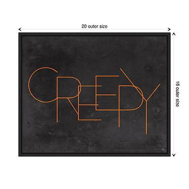 Haunted Iv Creepy By Jess Aiken Framed Canvas Wall Art Print