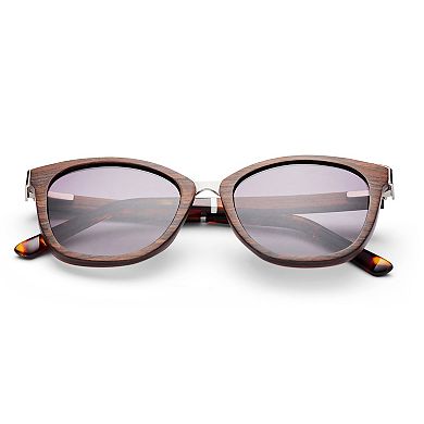 Plum - Woodey - Purple Sandal Veneer Wood Sunglasses