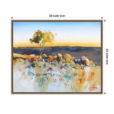 Silverton View Trees By Craig Trewin Penny Framed Canvas Wall Art Print
