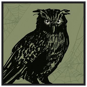 Haunted Halloween X By Anne Tavoletti Framed Canvas Wall Art Print