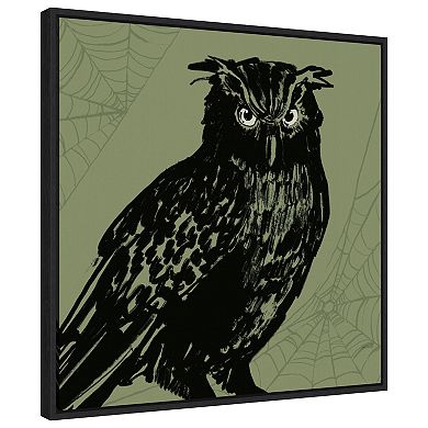 Haunted Halloween X By Anne Tavoletti Framed Canvas Wall Art Print