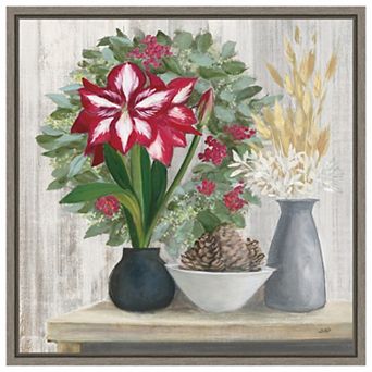 Natural Holiday Light By Julia Purinton Framed Canvas Wall Art Print