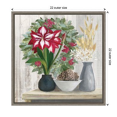 Natural Holiday Light By Julia Purinton Framed Canvas Wall Art Print