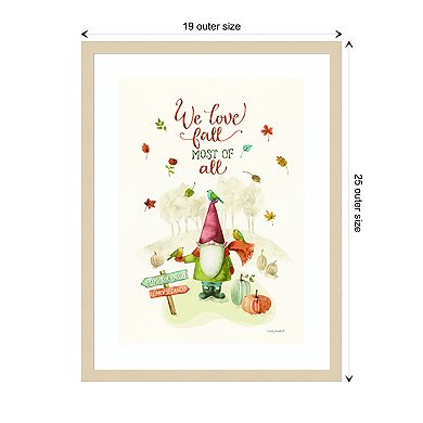 Pumpkin Patch Ii By Lisa Audit Wood Framed Wall Art Print