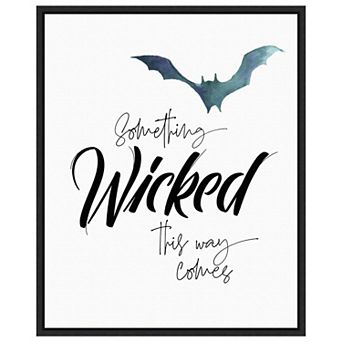 Something Wicked Bat By Amanti Art Portfolio Framed Canvas Wall Art Print