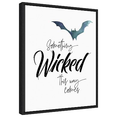 Something Wicked Bat By Amanti Art Portfolio Framed Canvas Wall Art Print