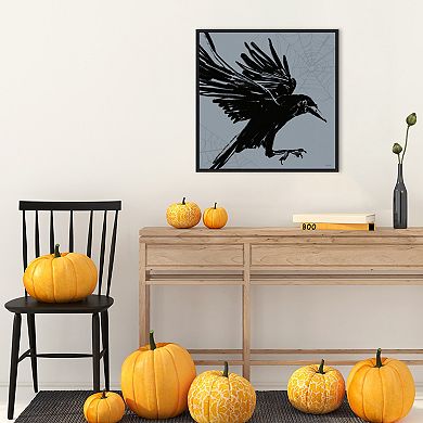 Haunted Halloween Vi By Anne Tavoletti Framed Canvas Wall Art Print