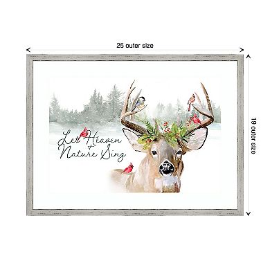 Holiday Deer Collection A By Jennifer Paxton Parker Wood Framed Wall Art Print