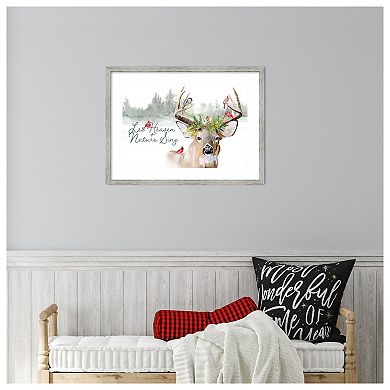 Holiday Deer Collection A By Jennifer Paxton Parker Wood Framed Wall Art Print
