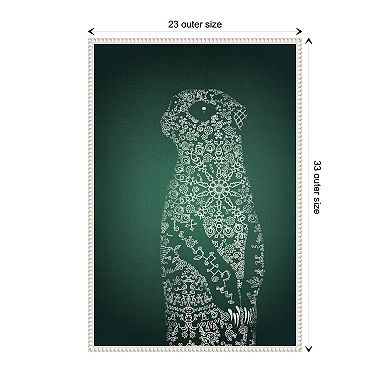 The Emerald Meerkat By Ema Paraschiv Framed Canvas Wall Art Print