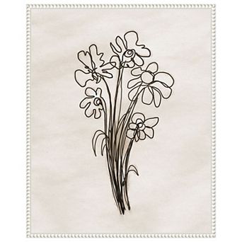 Native Flowers By Dan Meneely Framed Canvas Wall Art Print