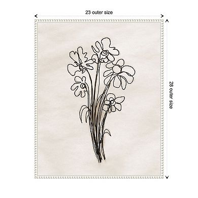 Native Flowers By Dan Meneely Framed Canvas Wall Art Print