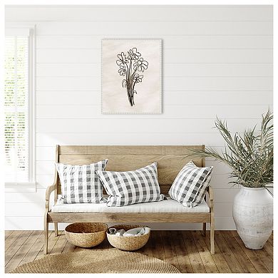 Native Flowers By Dan Meneely Framed Canvas Wall Art Print