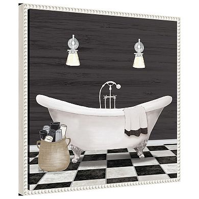 Modern Bathroom I By Elizabeth Medley Framed Canvas Wall Art Print