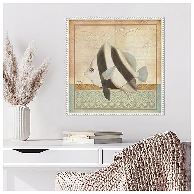 Vintage Fish I By Elizabeth Medley Framed Canvas Wall Art Print