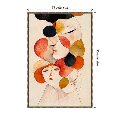 The Loving No 2 By Treechild Framed Canvas Wall Art Print