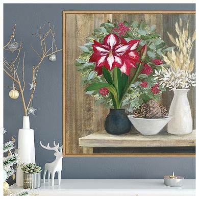 Natural Holiday By Julia Purinton Framed Canvas Wall Art Print