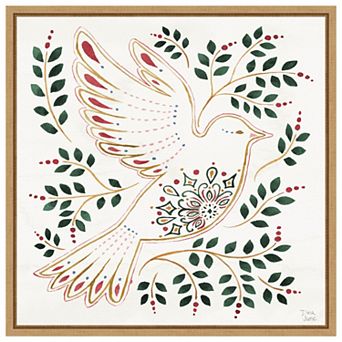 Holiday Sparkle Viii By Dina June Framed Canvas Wall Art Print