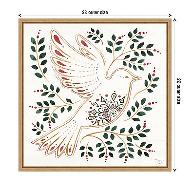 Holiday Sparkle Viii By Dina June Framed Canvas Wall Art Print