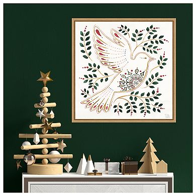 Holiday Sparkle Viii By Dina June Framed Canvas Wall Art Print