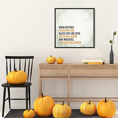 Tis Near Halloween By Amanti Art Portfolio Framed Canvas Wall Art Print