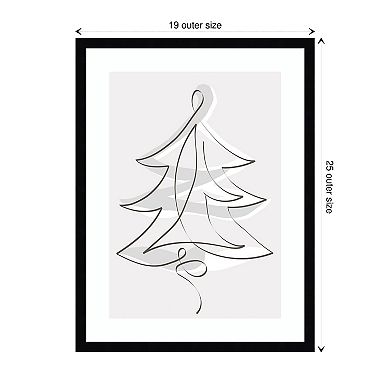 Merry Christmas 2 By Design Fabrikken Wood Framed Wall Art Print