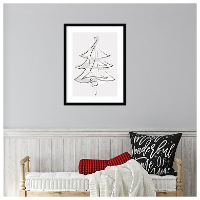 Merry Christmas 2 By Design Fabrikken Wood Framed Wall Art Print