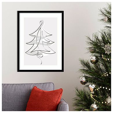 Merry Christmas 2 By Design Fabrikken Wood Framed Wall Art Print
