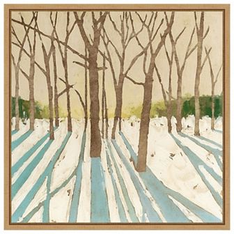 Winter Shadows I By Megan Meagher Framed Canvas Wall Art Print
