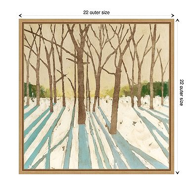 Winter Shadows I By Megan Meagher Framed Canvas Wall Art Print