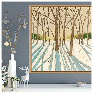 Winter Shadows I By Megan Meagher Framed Canvas Wall Art Print