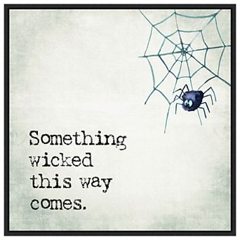 Something Wicked Spider By Amanti Art Portfolio Framed Canvas Wall Art Print