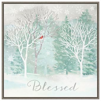 Peace On Earth Silver Ii By Cynthia Coulter Framed Canvas Wall Art Print