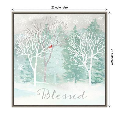 Peace On Earth Silver Ii By Cynthia Coulter Framed Canvas Wall Art Print