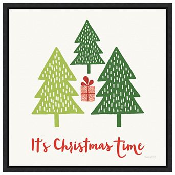 Merry Everything Iv Script By Mercedes Lopez Charro Framed Canvas Wall Art Print