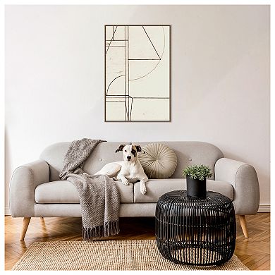 Minmod No2 By Dan Hobday Framed Canvas Wall Art Print