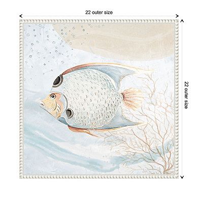 Ocean Oasis Bubbles Tropical Fish By Patricia Pinto Framed Canvas Wall Art Print