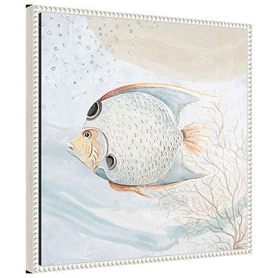 Ocean Oasis Bubbles Tropical Fish By Patricia Pinto Framed Canvas Wall Art Print