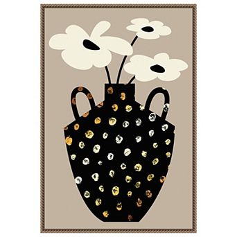 Vase Floral Ii By Incado Framed Canvas Wall Art Print