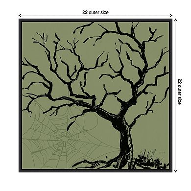 Haunted Halloween V By Anne Tavoletti Framed Canvas Wall Art Print