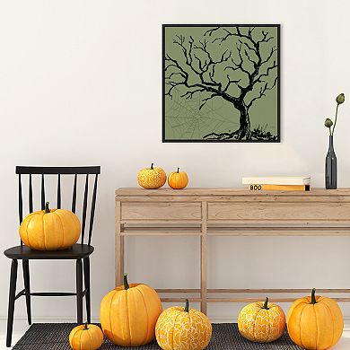 Haunted Halloween V By Anne Tavoletti Framed Canvas Wall Art Print