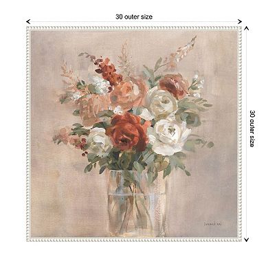 Russet Bouquet By Danhui Nai Framed Canvas Wall Art Print